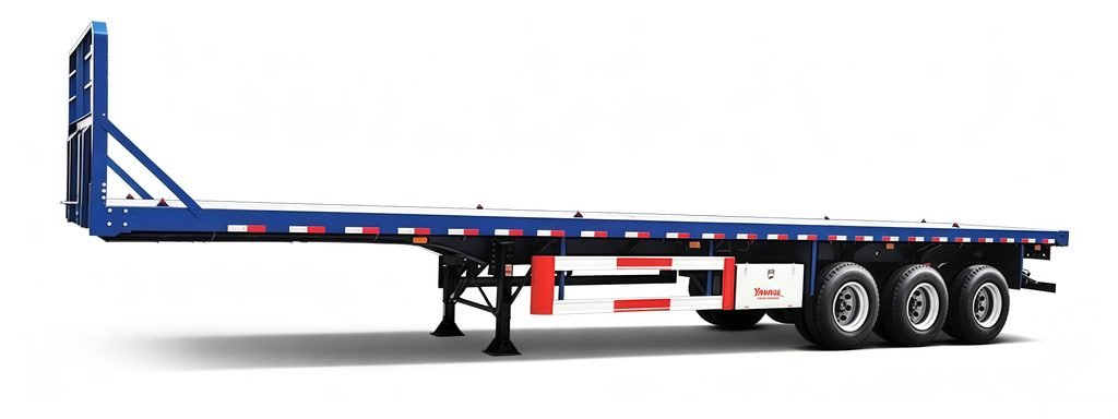 Flatbed Semi Trailer for export